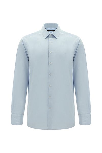 Abdullah Kiğılı Long Sleeve Classic Patterned Cotton Shirt