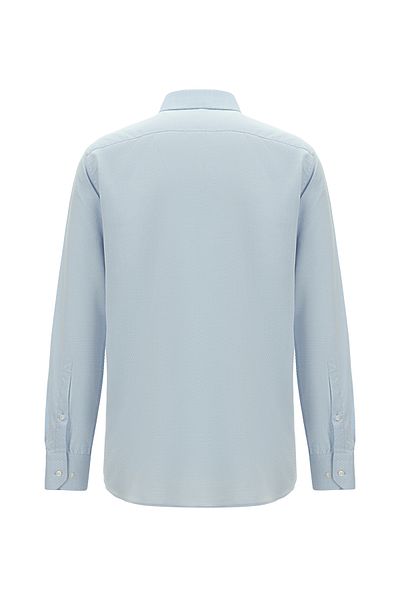 Abdullah Kiğılı Long Sleeve Classic Patterned Cotton Shirt