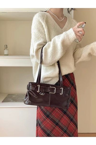 Mojeva Sofia Belt Detail Special Design Women's Handbag