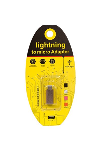 Monte Lua Type-C to Lightning Dönüştürücü Adaptör, Gold