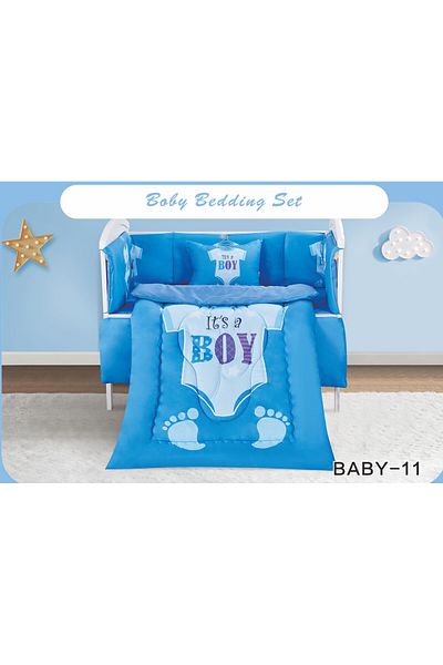 Red Rose 5-piece summer baby crib bumper cover set to give your child comfort from microfiber. Quilt size: 132x104cm.