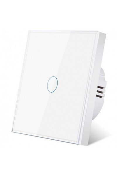 iUni Touch Switch 1f, Tempered Glass, Led