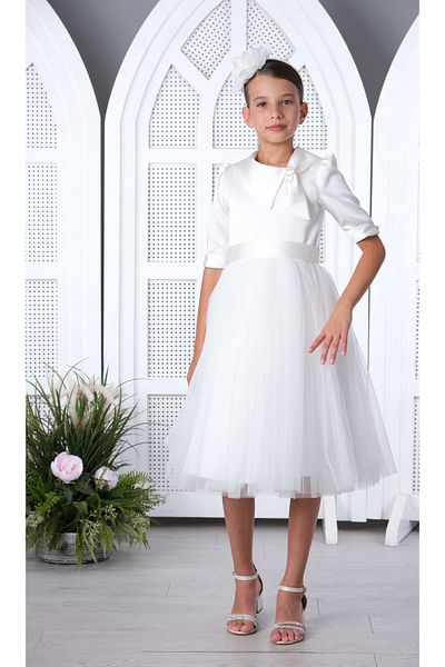 Via Bambino Girls Dress White 3194