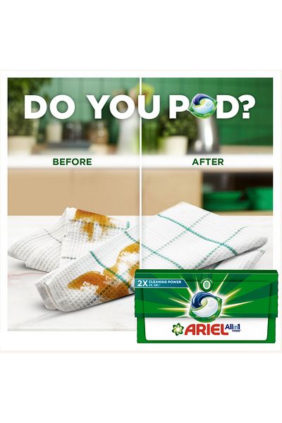Ariel Original All-in-1 Pods, 15 Count Laundry Detergent Pods. Cleans, Lifts Stains and Brightens