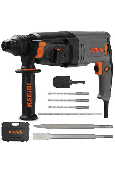 kseibi ROTARY HAMMER, SDS-PLUS, 26MM, 850W, BMC BOX - delivers efficient performance on concrete.