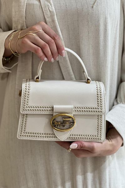 Levidor Logo Buckle Lock Hand Holding Shoulder Crossbody Bag