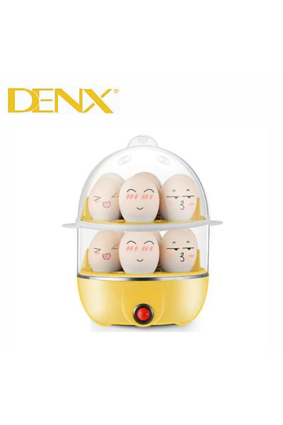 Denx جهاز سلق البيض بالبخار، DX1760، 350 واط، سعة 14 بيضة