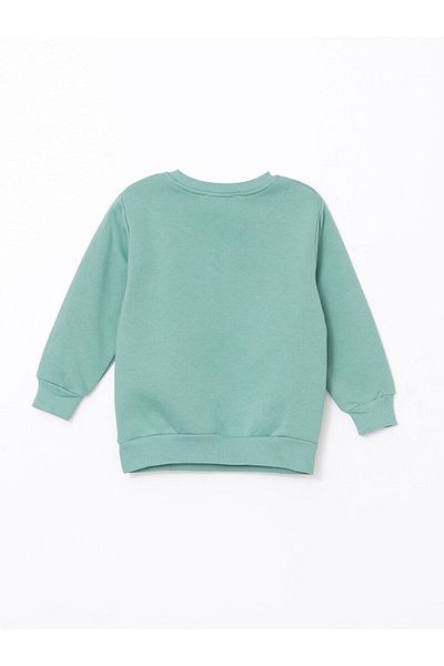 LC Waikiki Crew Neck Printed Girl's Sweatshirt