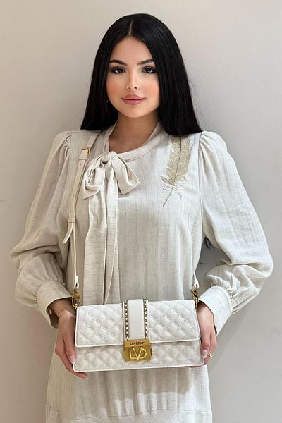 Levidor Chain Belt Patterned Shoulder Crossbody Bag