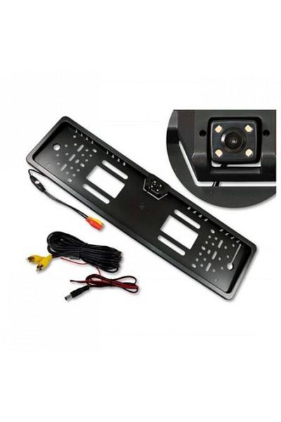 Vision Car Rear View Camera Reflection License Plate Support, 170 Degree Filming Angle, Night Vision