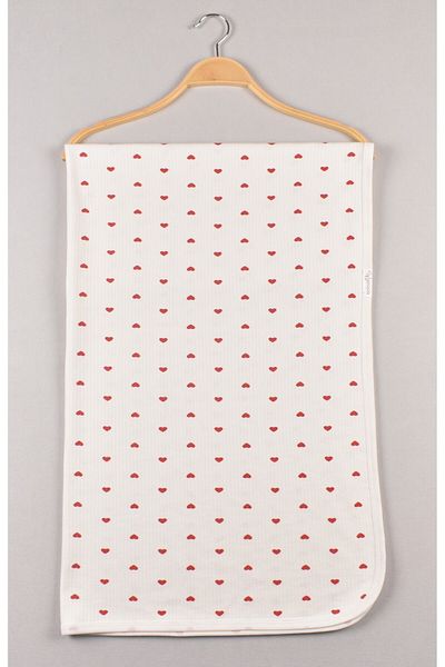 Babush Baby Blanket Double Layer Report Fabric Heart Pattern 85*85cm