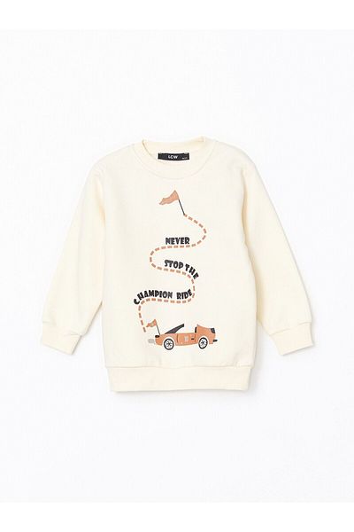 LC Waikiki Crew Neck Printed Baby Boy Sweatshirt