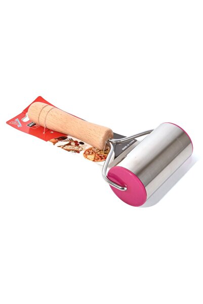 Generic محور ستانلس ستيل بمقبض خشب مريح مضاد للانزلاق