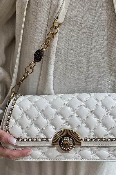 Levidor Quilted Crossbody Bag with Buckle Ladder Object 930290