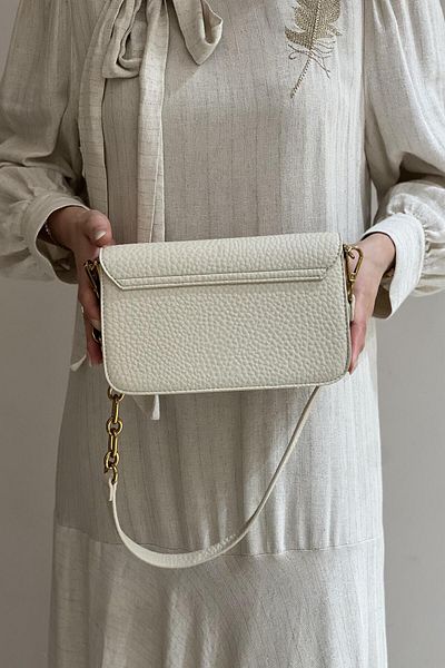 DSN Soft Textured Flap Crossbody Bag