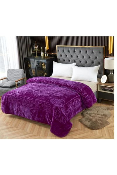 OEM Thick blanket 200 x 230 cm extra 3.5Kg COCOLINO Purple