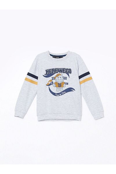 LC Waikiki Crew Neck Printed Boys' Sweatshirt