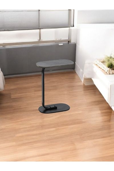 mr-everything C-Shaped Coffee Table, 45*30*60cm, Side Table for Sofa, Living Room, Bedroom