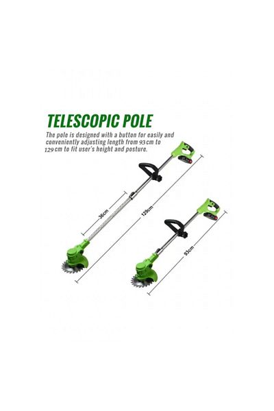 OEM Electric Brushcutter, 48V battery, telescopic stick, 3 types of cutting blades, 18000 RPM