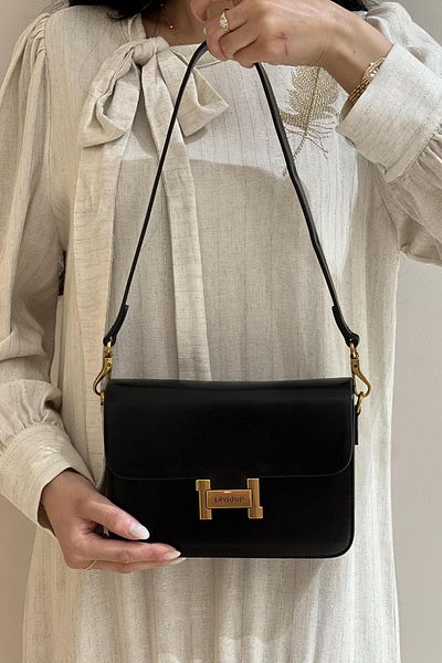 Levidor H Logo Locked Shoulder Crossbody Bag