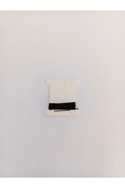 Eskişehir hobi sanat 0,5 mm 1 μέτρο κορδόνι χάντρες προσευχής Μαύρο χρώμα