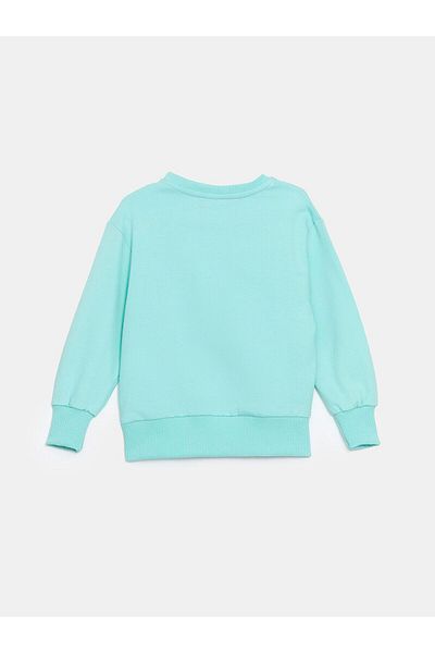 LC Waikiki Crew Neck Printed Girl's Sweatshirt
