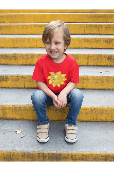 Butik 100% ΒΑΜΒΑΚΙ ΠΑΙΔΙΚΟ - ΗΛΙΟΦΙΛΟ - ΜΕ ΤΥΠΟΥΡΓΗΜΕΝΟ ΣΤΑΙΡΙΑΖΟΝΤΑΙΟ ΣΤΡΟΓΓ...