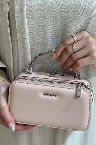 Levidor Double Zipper Hand Holding Mini Crossbody Bag