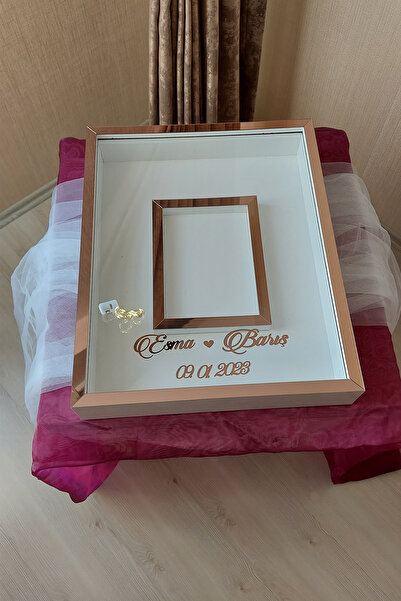 Verda Çerçeve 40x50 Cm Beyaz-rose Fotoğraf Bölümlü Anı Çerçevesi! Ledli Ve Is...