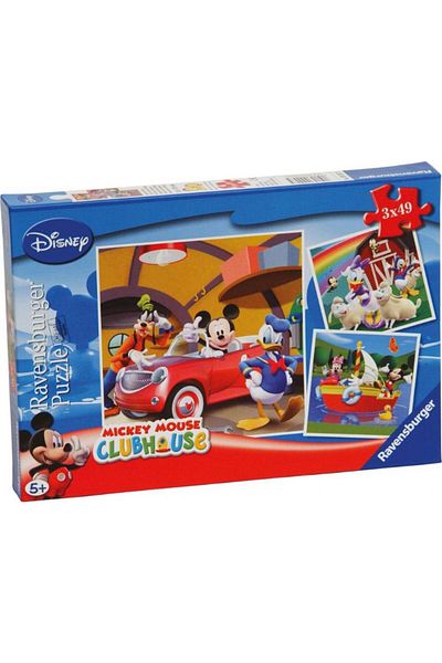 RAVENSBURGER Walt Disney Mickey Club House 3X49 Piece Puzzle - 092475