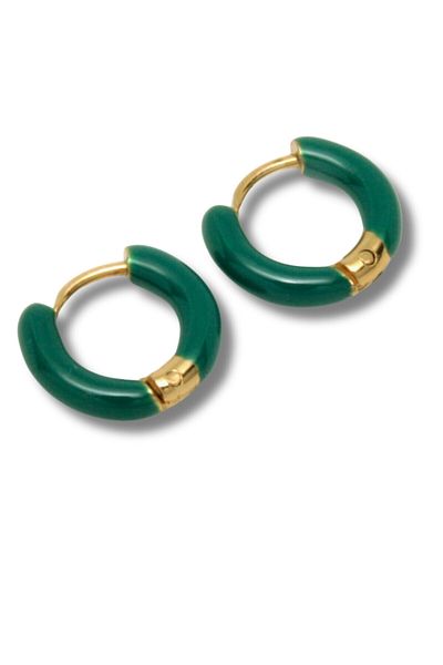 Waves And Pebbles Çağla Hoop Earrings