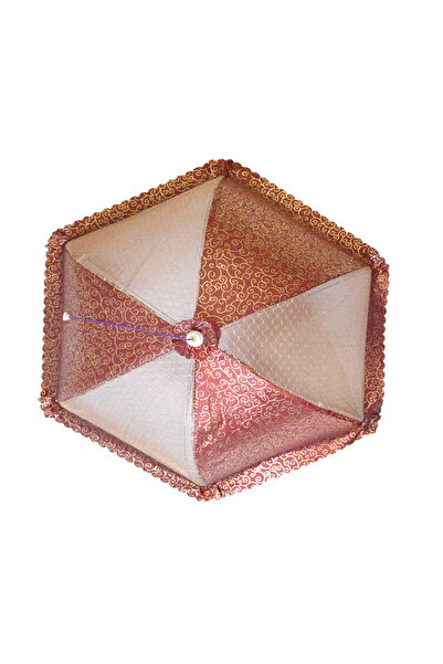 Generic غطاء اطعمة قابل للطي سداسي-80*80سم