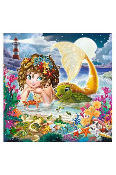 RAVENSBURGER 3x49 قطعة لغز WD حورية البحر 080632
