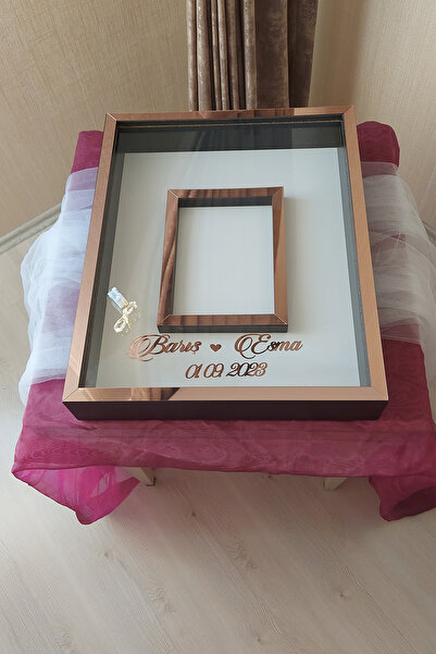 Verda Çerçeve 40x50 Cm Siyah-rose Fotoğraf Bölümlü Anı Çerçevesi! Ledli Ve Is...