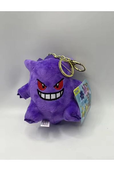 NB market Gengar Plush Toy Keychain 10cm Tall Pokemon Keychain Bag Ornament