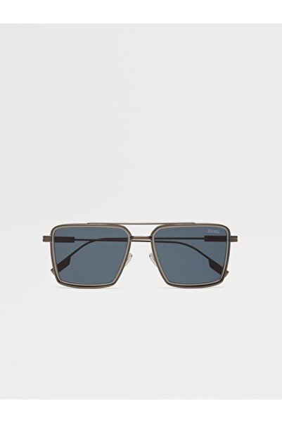 Ermenegildo Zegna (EZ0257-37V) 56 | Unisex Lacivert Güneş Gözlüğü