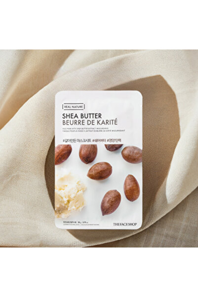 The Face Shop X5 Real Nature Shea Butter Face Masks for Softer, Brighter Skin
