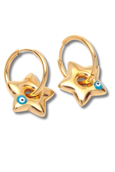 Waves And Pebbles Ponchik Heart Earrings