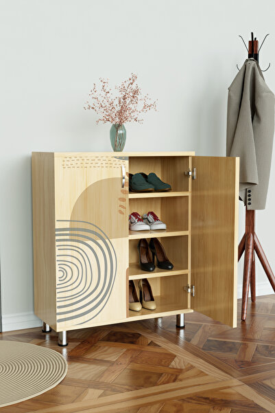 Hediyeler Kapında Soft Design 4 Raflı Ayakkabılık Antre Hol Çok Amaçlı Ayakkabı Dolabı