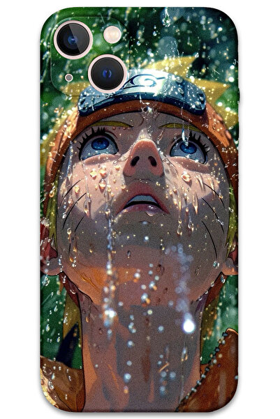 Gramaphone iPhone 13 Uyumlu Anime Desenli Telefon Kılıfı + Ekran Koruyucu - 5750