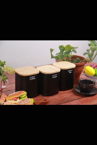 Generic Tea, coffee and sugar storage jars