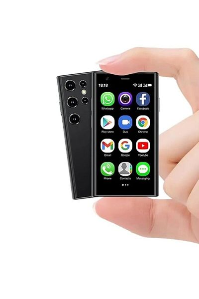 SOYES S23 Pro Mini Smartphone Black – Android Quad Core, Pocket Mobile for Kids, Students, Adults
