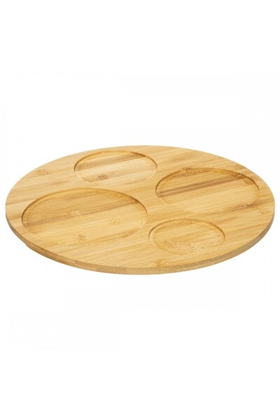 Secret de Gourmet Σετ σερβιρίσματος ορεκτικών Black Dom, κεραμικό, μπαμπού, 5 τεμάχια, 33x10 εκ.