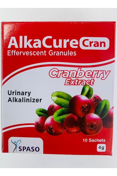 Spaso ALKACURE Cran Effervescent Granules 4g (10 Sachets)