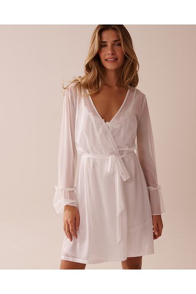 La Vie en Rose Short Mesh Kimono