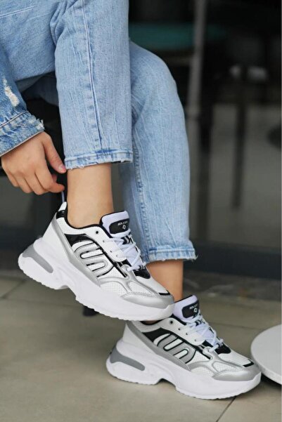 Papuçcity Slzr 03290 Women's High Sole Casual Sneakers