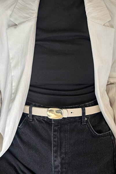 keisy حزام ألونزا بإبزيم ذهبي للنساء