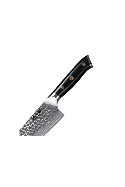 KRASINO Kuchársky nôž Teshiro, 67-vrstvová damašková oceľ, HRC 60, dĺžka čepele 20 cm