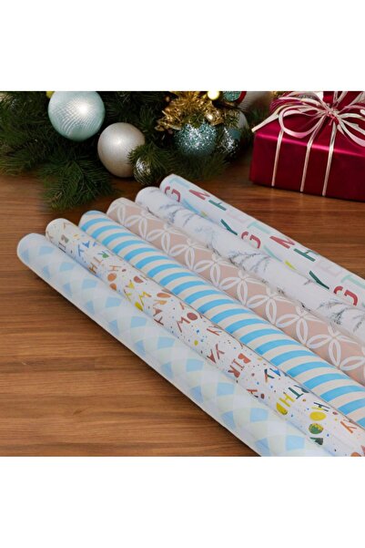 Generic Multi-shaped colored paper gift wrapping roll