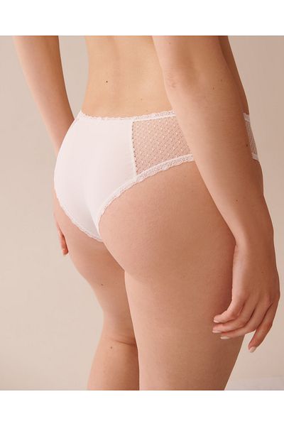 La Vie en Rose Lace Detail and Microfiber Cheeky Panty